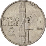 2612R 2 lire 1923 Fascio littorio Roma Nichelio Prova
