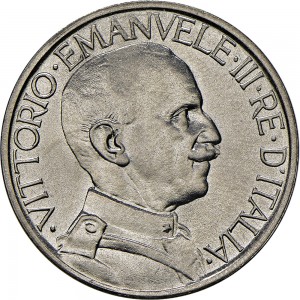 1410D 2 lire 1924 Fascio littorio Roma Nichelio