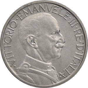 1416D 2 lire 1930 Fascio littorio Roma Nichelio