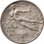1478R 20 centesimi 1913 Libertà librata Roma Nichelio