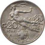1479R 20 centesimi 1914 Libertà librata Roma Nichelio
