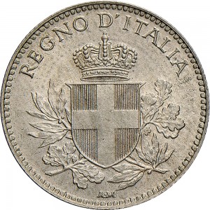 1494D 20 centesimi 1918 Valore entro esagono Roma Nichelio