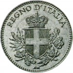 2638D 20 centesimi 1918 Valore entro esagono 4° tipo Roma Nichelio Prova