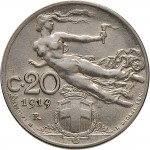 1480R 20 centesimi 1919 Libertà librata Roma Nichelio