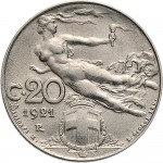 1482R 20 centesimi 1921 Libertà librata Roma Nichelio
