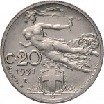 1489R 20 centesimi 1931 Libertà librata Roma Nichelio