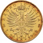 1335R 20 lire 1902 Aquila spiegata Roma Oro