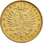 1338R 20 lire 1905 Aquila spiegata Roma Oro