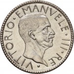 2580D 20 lire 1927 Anno V Littore e Italia genitrice Roma Argento Prova