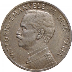 1522D 5 centesimi 1912 Italia marinara Roma Rame