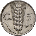 1527R 5 centesimi 1918 Spiga 1° tipo Roma Ferro