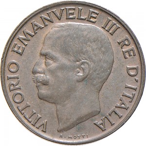 1529D 5 centesimi 1919 Spiga 2° tipo Roma Rame