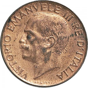 1536D 5 centesimi 1926 Spiga 2° tipo Roma Rame
