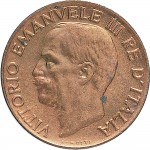 1538D 5 centesimi 1928 Spiga 2° tipo Roma Rame