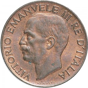 1543D 5 centesimi 1933 Spiga 2° tipo Roma Rame