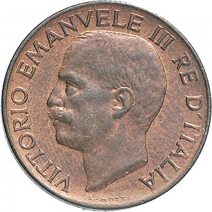 1544D 5 centesimi 1934 Spiga 2° tipo Roma Rame