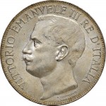 1375D 5 lire 1911 Italia e Roma genitrice Roma Argento