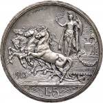 2596R 5 lire 1913 Italia su quadriga briosa Roma Argento Prova
