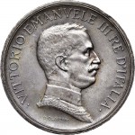 2596D 5 lire 1913 Italia su quadriga briosa Roma Argento Prova