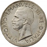 2600D 5 lire 1926 Aquila romana 1° tipo Roma Argento Prova