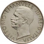 2601D 5 lire 1926 Aquila romana 1° tipo Roma Argento Prova