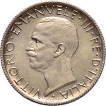 2608D 5 lire 1927 Aquila romana 4° tipo Roma Argento Prova