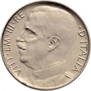 1452D 50 centesimi 1921 Giustizia su quadriga di leoni Roma Nichelio