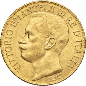 1329D 50 lire 1911 Italia con Roma genitrice 2° tipo Roma Oro