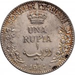 1704R 1 rupia 1914 Valore Roma Argento
