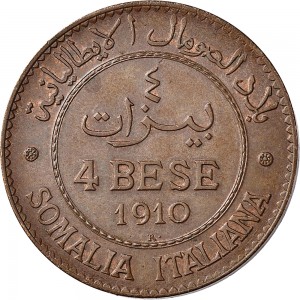 1717R 4 bese 1910 Valore Roma Rame