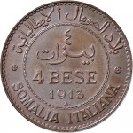 1718R 4 bese 1913 Valore Roma Rame