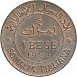 1721R 4 bese 1924 Valore Roma Rame