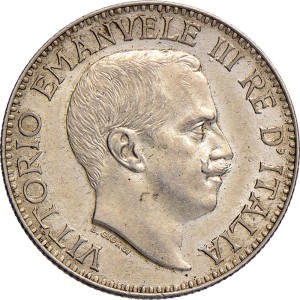 1712D Mezza rupia 1915 Valore Roma Argento