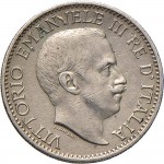 1714D Quarto di rupia 1910 Valore Roma Argento