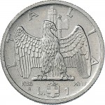 1621R 1 lira 1938 XVII Aquila romana 1° tipo Roma Nichelio