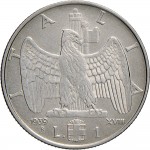 1624R 1 lira 1939 XVIII Aquila romana 2° tipo Roma Acmonital