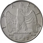 1627R 1 lira 1940 XVIII Aquila romana 2° tipo Roma Acmonital