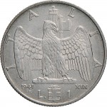 1628R 1 lira 1941 XIX Aquila romana 2° tipo Roma Acmonital