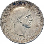 1597D 10 lire 1940 XIX Italia marinara Roma Argento
