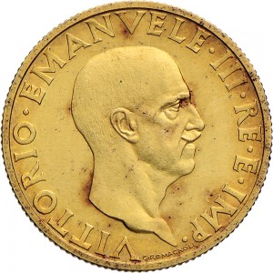 1581D 100 lire 1936 XIV Littore 1° tipo Roma Oro