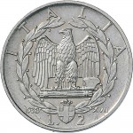 1608R 2 lire 1938 XVII Aquila romana 1° tipo Roma Nichelio