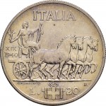 1590R 20 lire 1940 XIX Italia su quadriga lenta Roma Argento