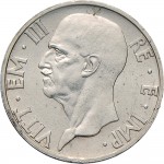 1599D 5 lire 1936 XIV Italia feconda Roma Argento