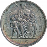 1604R 5 lire 1940 XIX Italia feconda Roma Argento