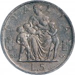 1605R 5 lire 1941 XX Italia feconda Roma Argento