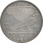 1635R 50 centesimi 1939 XVII Aquila romana 2° tipo Roma Acmonital