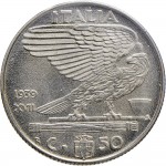 1636R 50 centesimi 1939 XVII Aquila romana 2° tipo Roma Acmonital