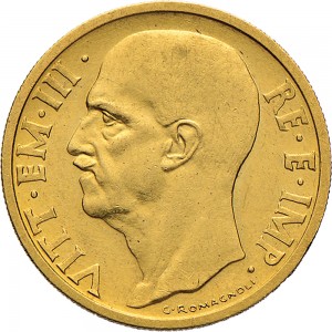 1584D 50 lire 1936 XIV Insegna militare Roma Oro