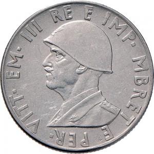 1745D 001 0,50 lek 1939 XVIII Aquila bicipite Roma Acmonital