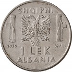 1740R 1 lek 1939 XVIII Aquila bicipite Roma Acmonital